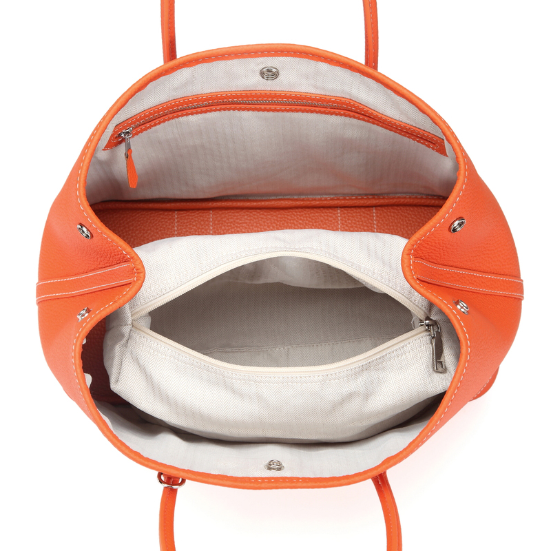 Orange Elegant Real Leather Tote LH2382L