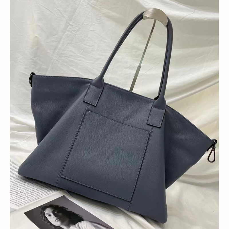 Oversize Real Leather Shoulder Bag LH3339_4 Colors