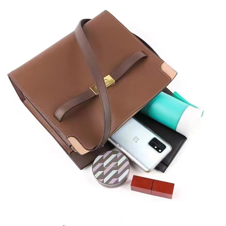 Padlock Genuine Leather Purse Womens Handbag LH3380_4 Colors