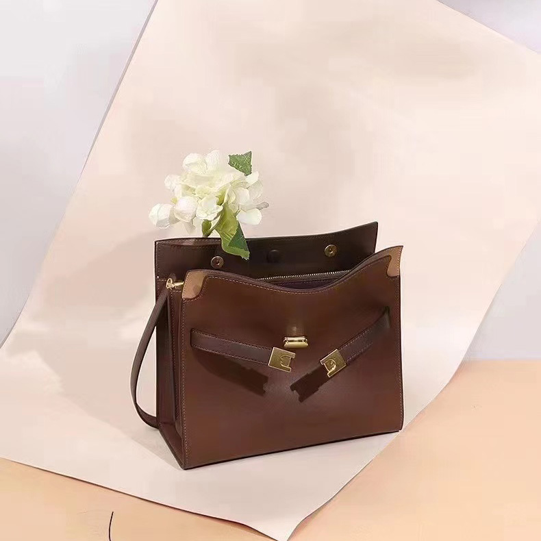 Padlock Genuine Leather Purse Womens Handbag LH3380_4 Colors
