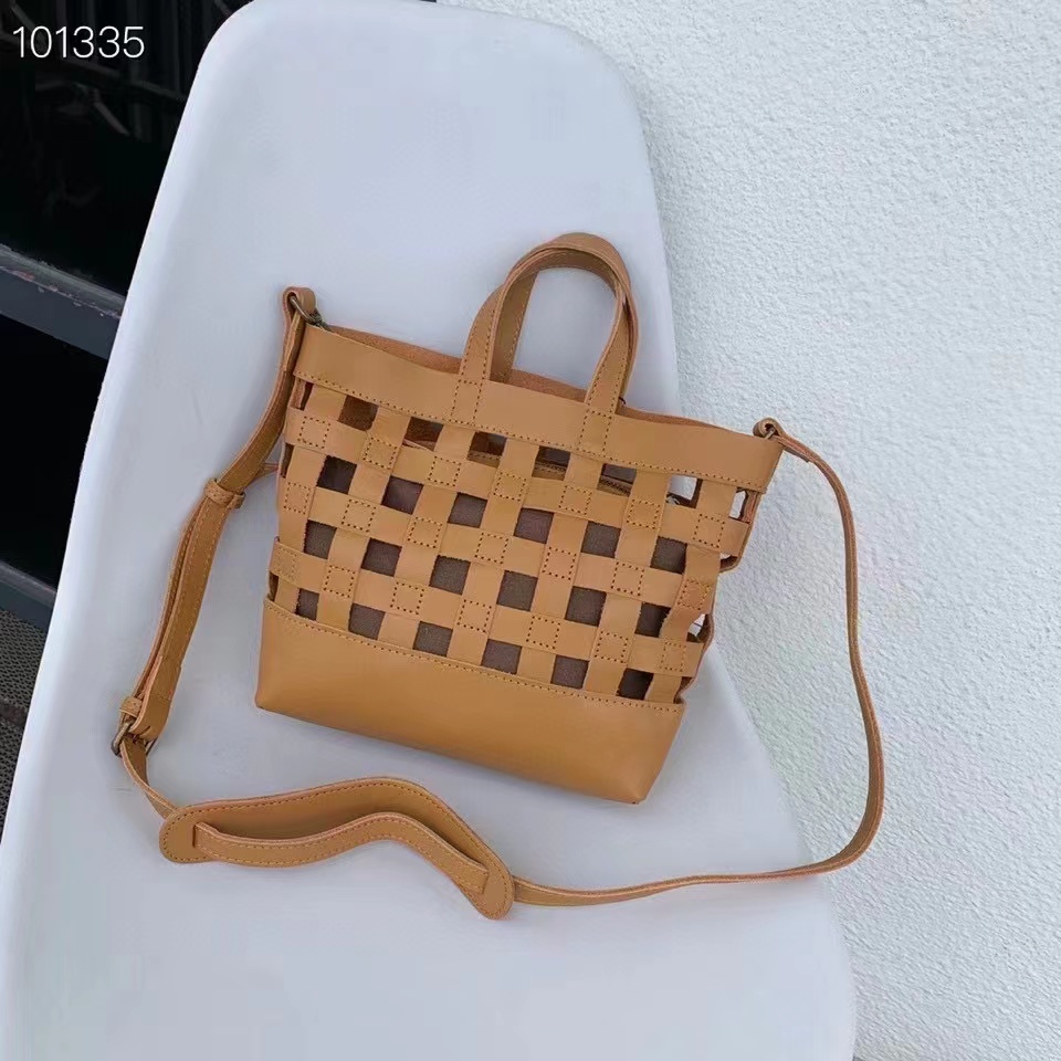 Perforated Leather Purse Women Handbags Organizer Bag LH3289_3 Colors
