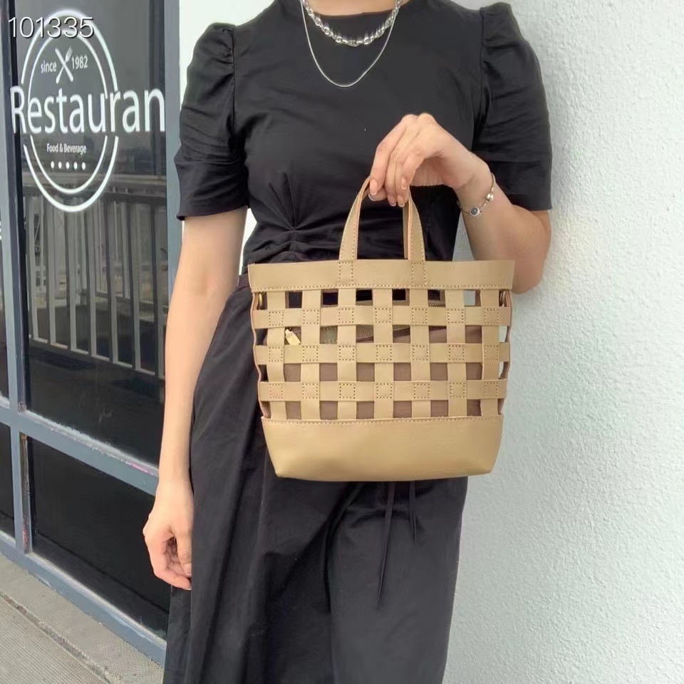 Perforated Leather Purse Women Handbags Organizer Bag LH3289_3 Colors