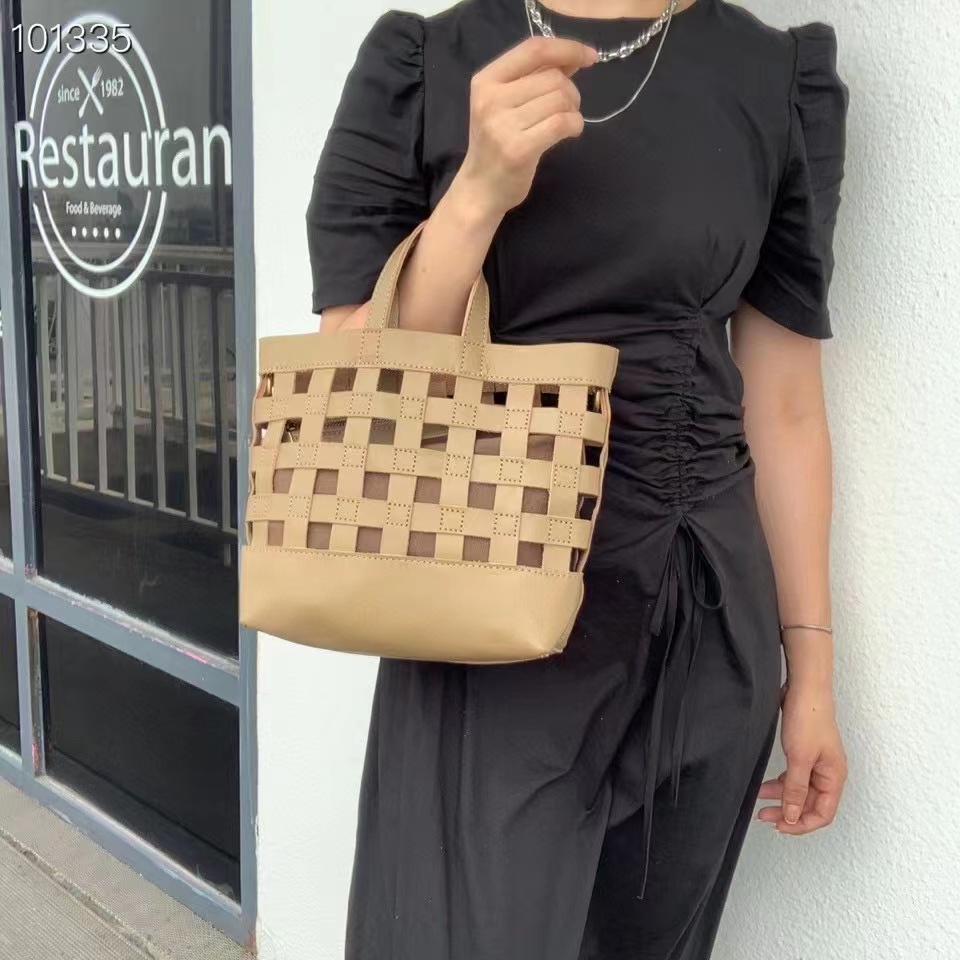 Perforated Leather Purse Women Handbags Organizer Bag LH3289_3 Colors