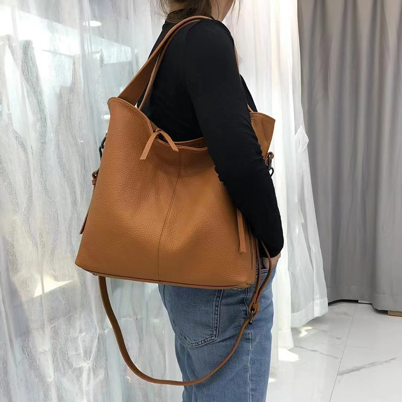 Popular Real Leather Tote Bag Handbags LH3340_5 Colors