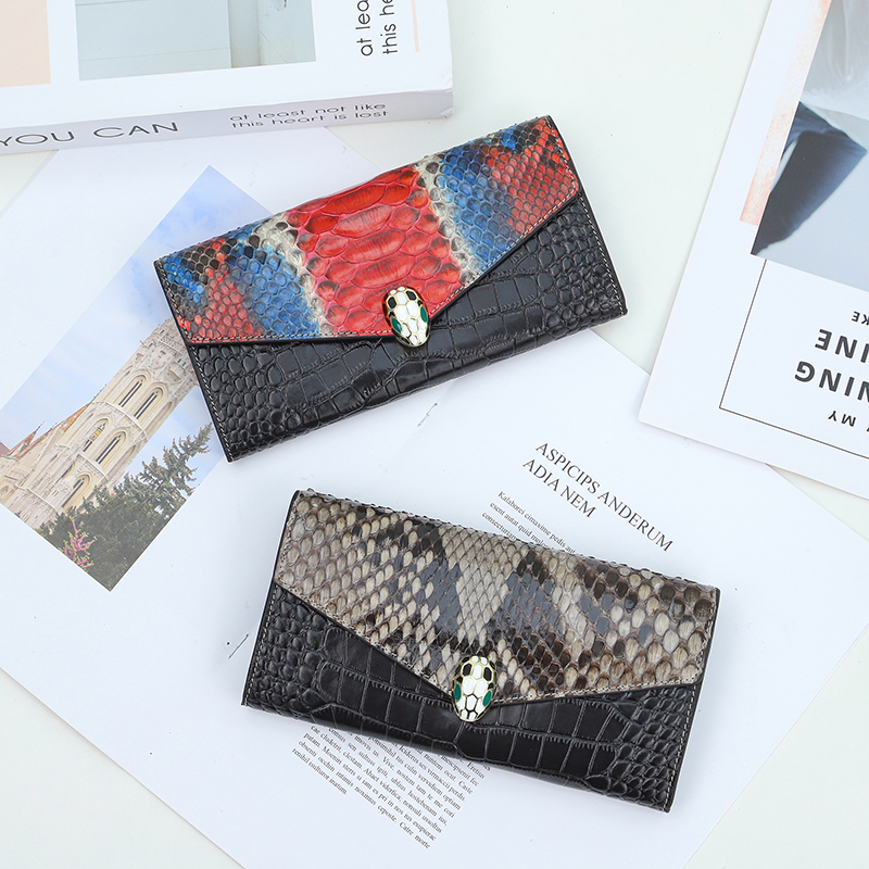 Python Effect Leather Purse Women Bag LH3239_14 Colors