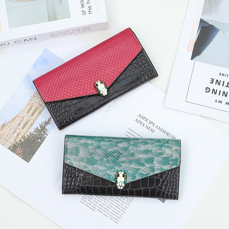 Python Effect Leather Purse Women Bag LH3239_14 Colors