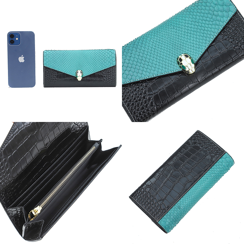 Python Effect Leather Purse Women Bag LH3239_14 Colors