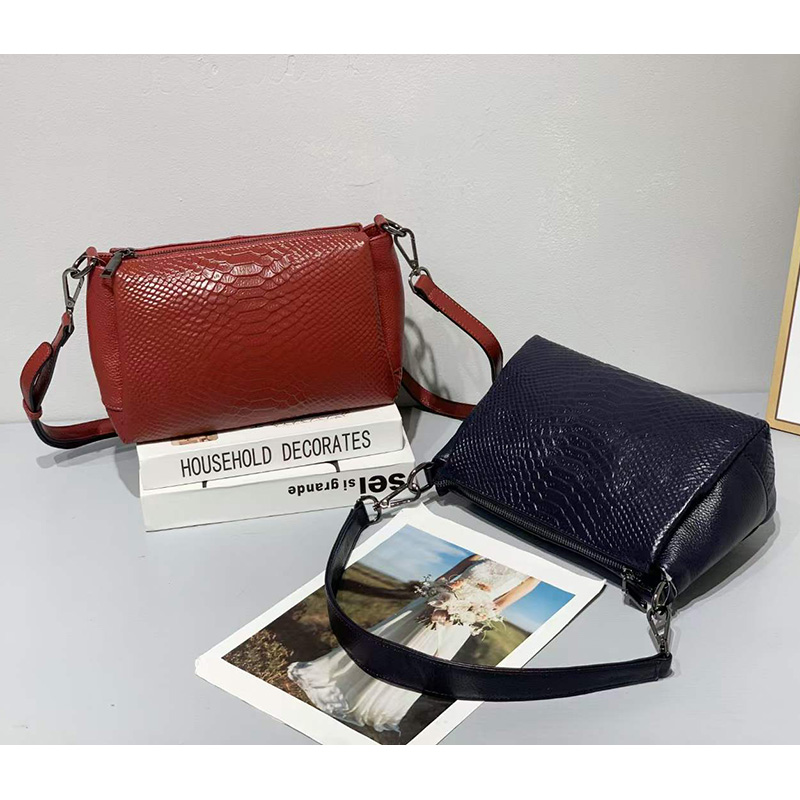 Python Effect Real Leather Tote Bag for Women LH3106_6 Colors