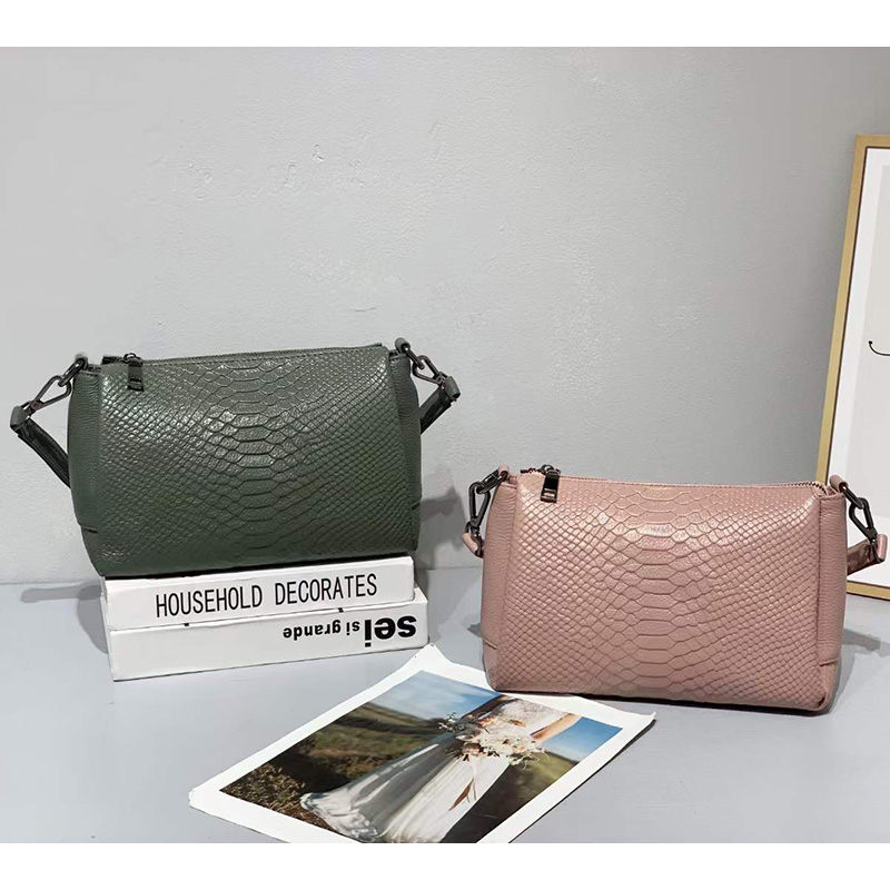 Python Effect Real Leather Tote Bag for Women LH3106_6 Colors