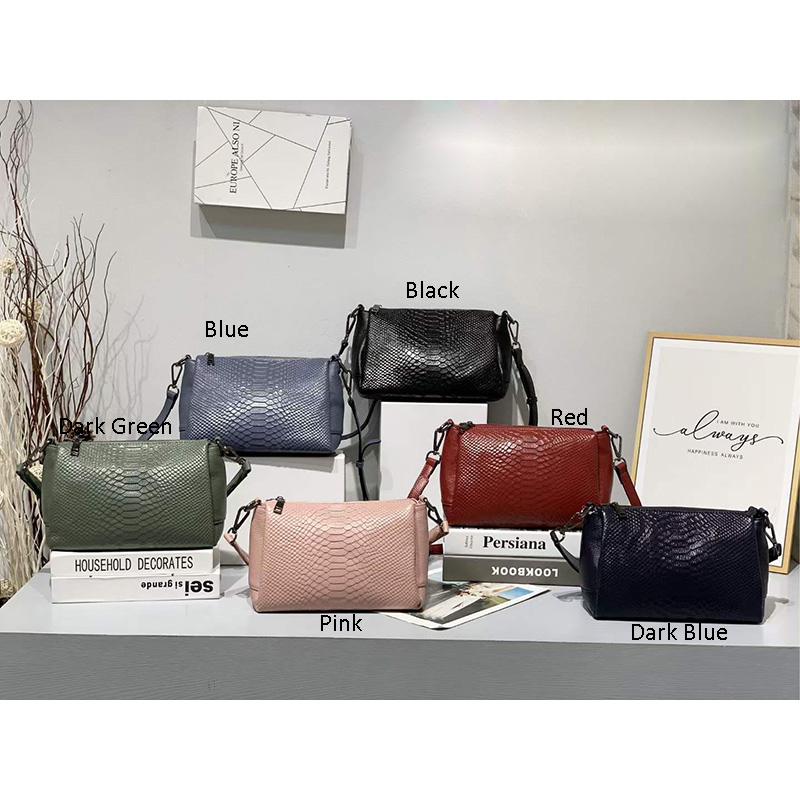 Python Effect Real Leather Tote Bag for Women LH3106_6 Colors