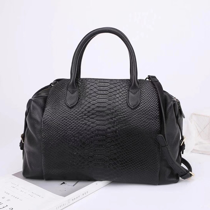Python Pattern Womens Leather Tote Bag LH2912_6 Colors
