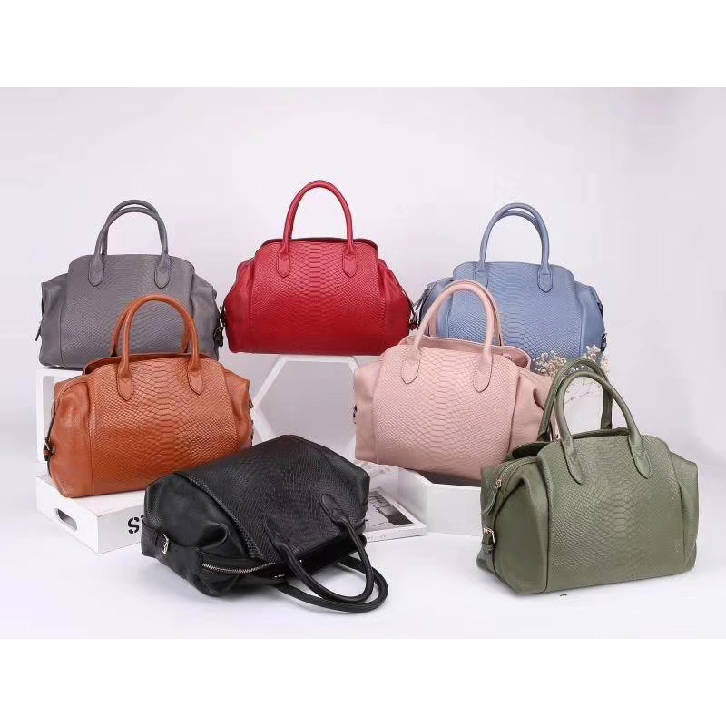 Python Pattern Womens Leather Tote Bag LH2912_6 Colors