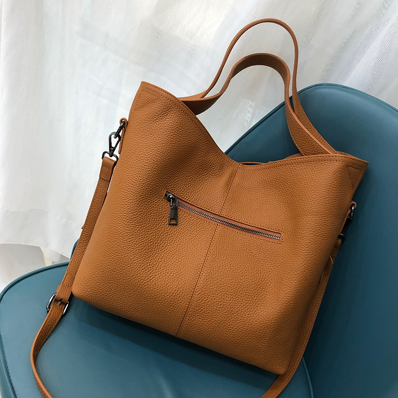 Real Cowhide Leather Tote Purse Bag LH3116_5 Colors