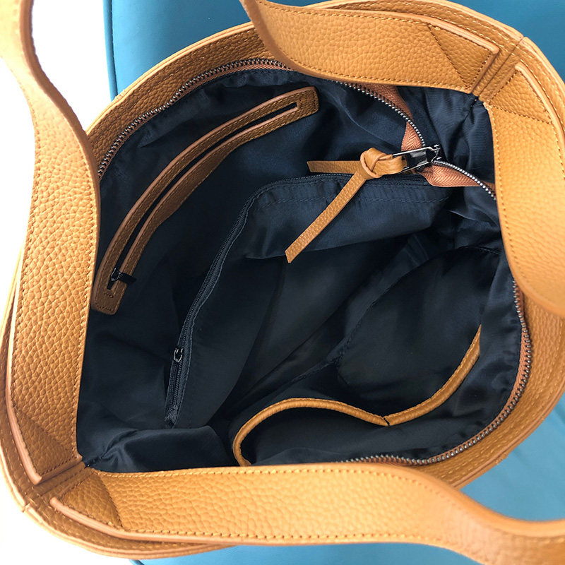 Real Cowhide Leather Tote Purse Bag LH3116_5 Colors