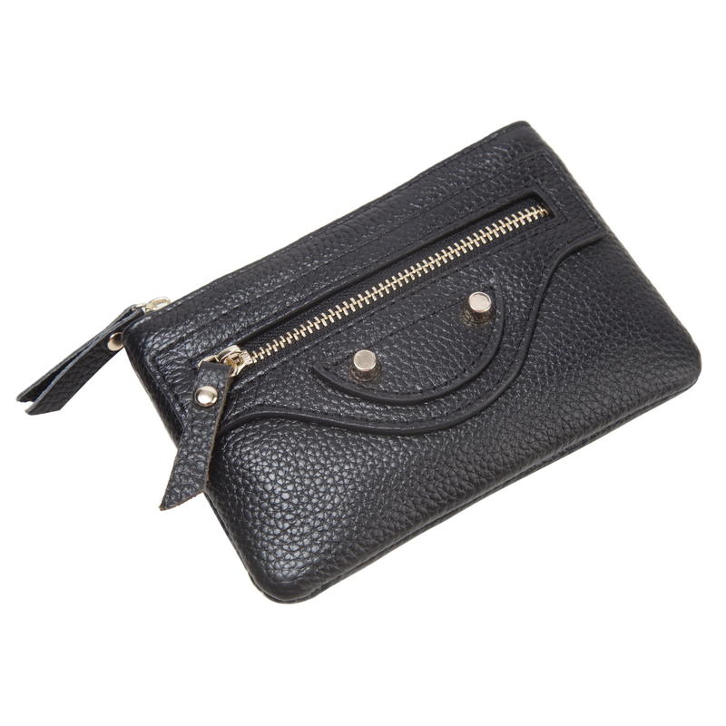 Rivet Leather Wallet Coin Purse Pocket Bag LH2776_4 Colors