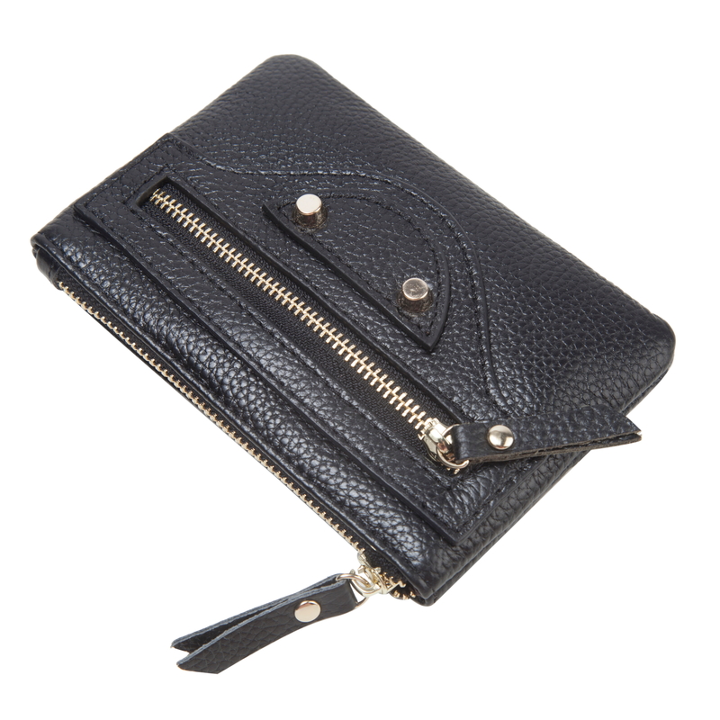 Rivet Leather Wallet Coin Purse Pocket Bag LH2776_4 Colors