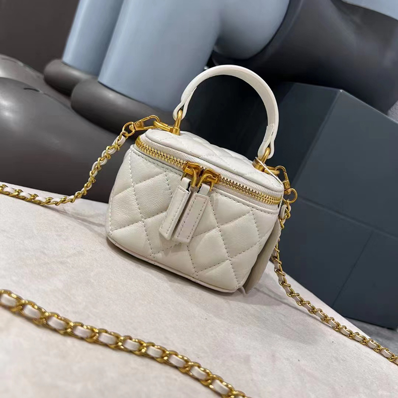Small Quilt Leather Tote Bag Top Handle Purse LH3357S_4 Colors