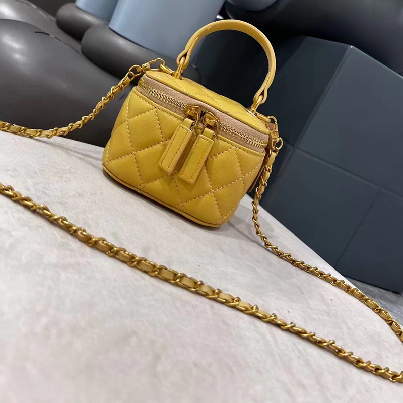 Small Quilt Leather Tote Bag Top Handle Purse LH3357S_4 Colors