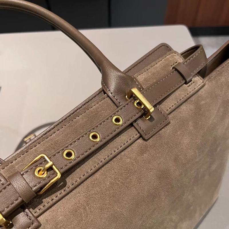 Suede Leather Shoulder Bag for Women LH3601_2 Colors