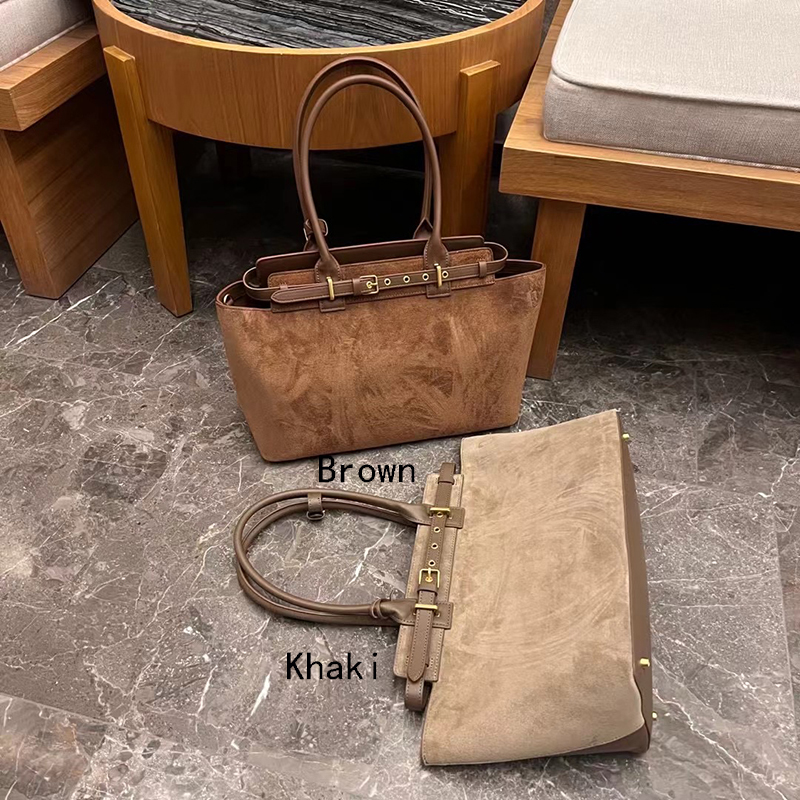 Suede Leather Shoulder Bag for Women LH3601_2 Colors