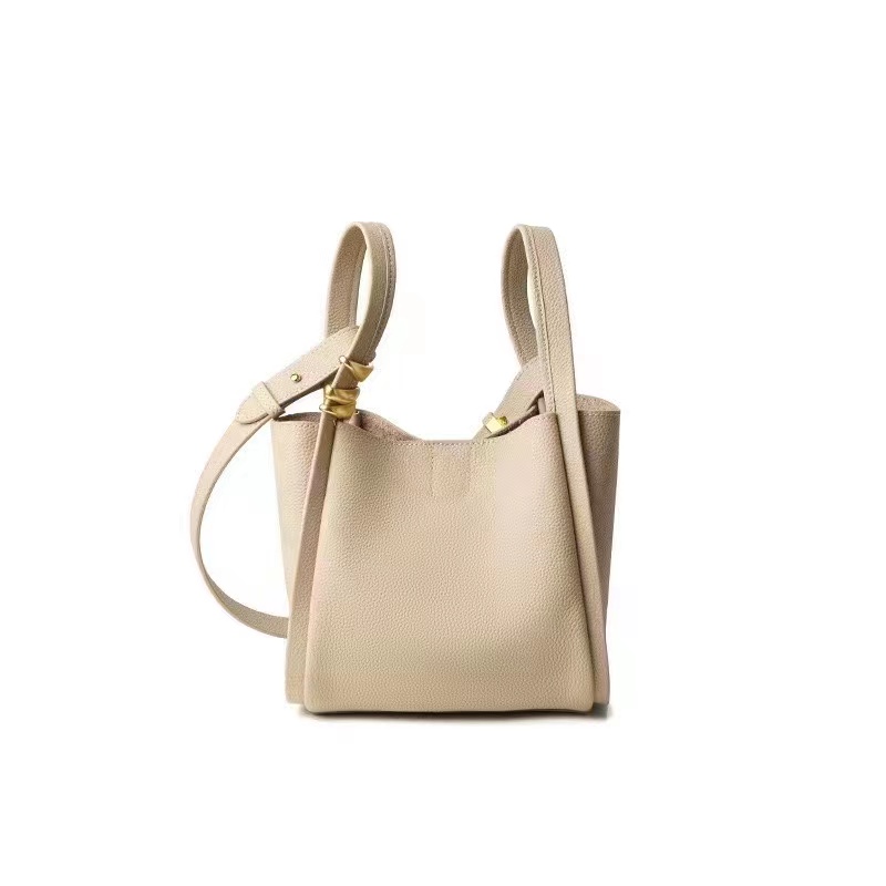 Supple Leather Tote Bag Womens Leather Barrel Bags LH3406_4 Colors
