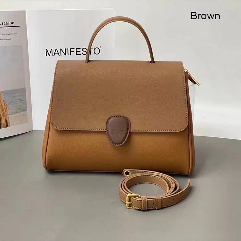 Supple Leather Tote Bag Womens Leather Satchel Bags LH3407_3 Colors