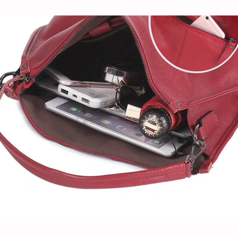 Supple Real Leather Shoulder Bag for Women LH3046_7 Colors