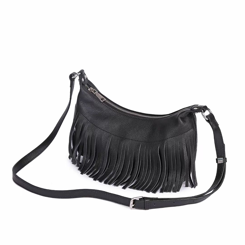 Tassels Women Leather Handbags Soft Tote Bag LH3647_5 Colors