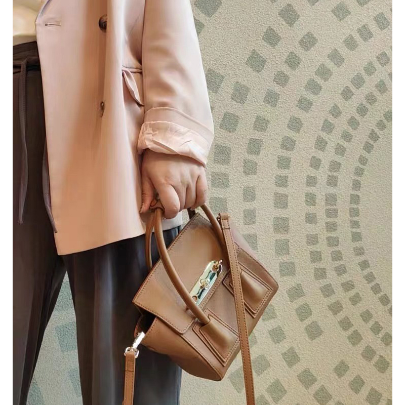 Top Grain Cowhide Leather Satchel Bag LH3573_4 Colors
