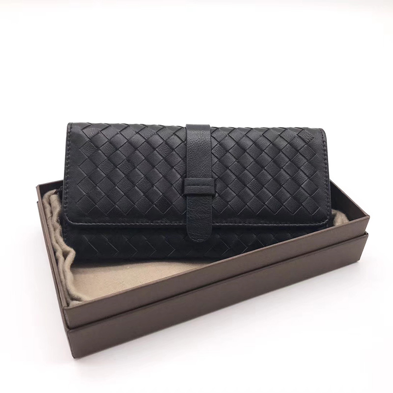 Trifold Woven Sheepskin Real Leather Wallet LH2775_5 Colors