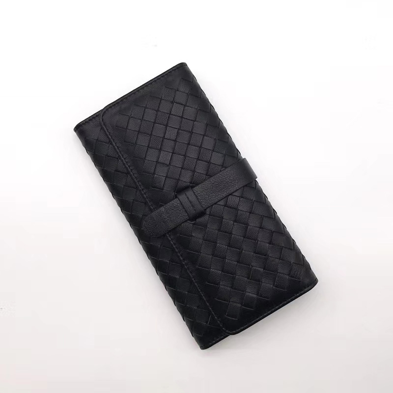 Trifold Woven Sheepskin Real Leather Wallet LH2775_5 Colors