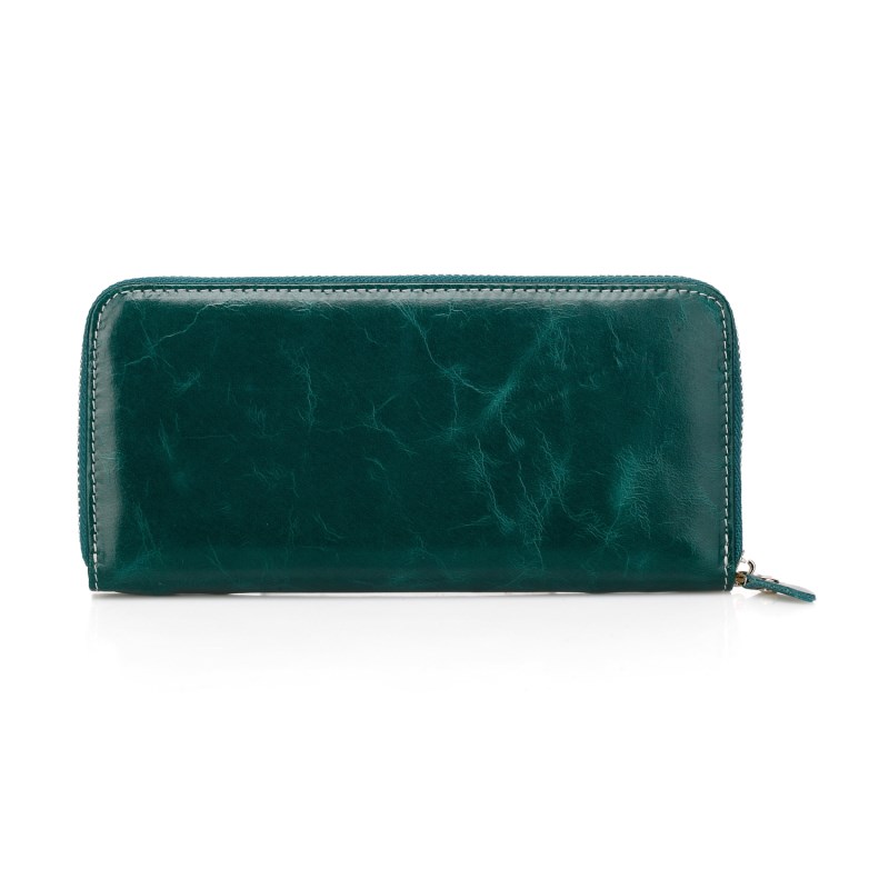 Trixie Navy Blue Distress Leather Wallet LH1087