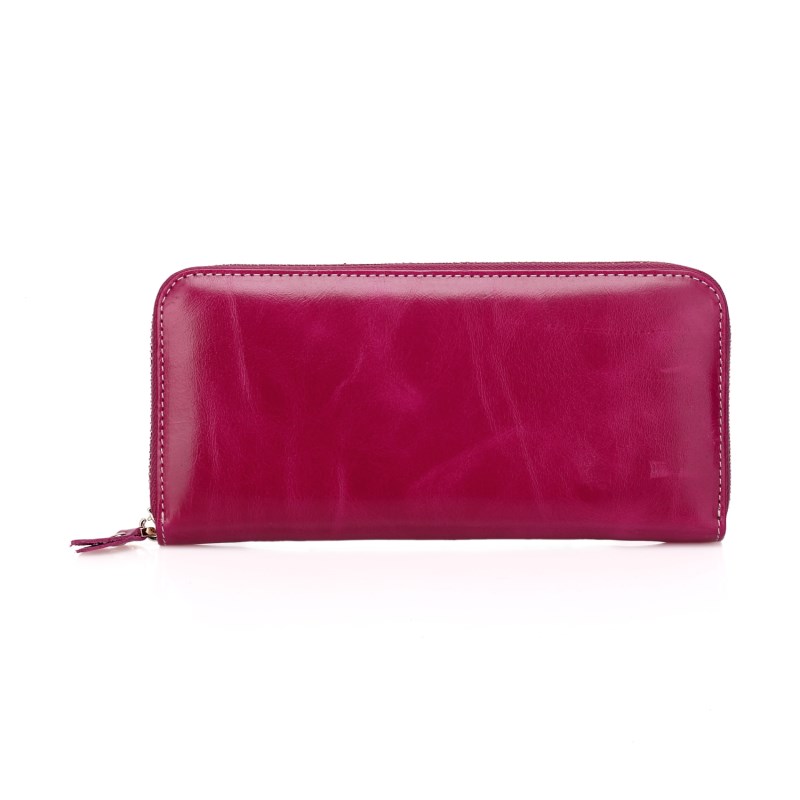 Trixie Navy Blue Distress Leather Wallet LH1087