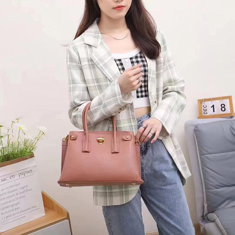 Typical Top Handle Bag Padlock Women Purse LH3522_5 Colors