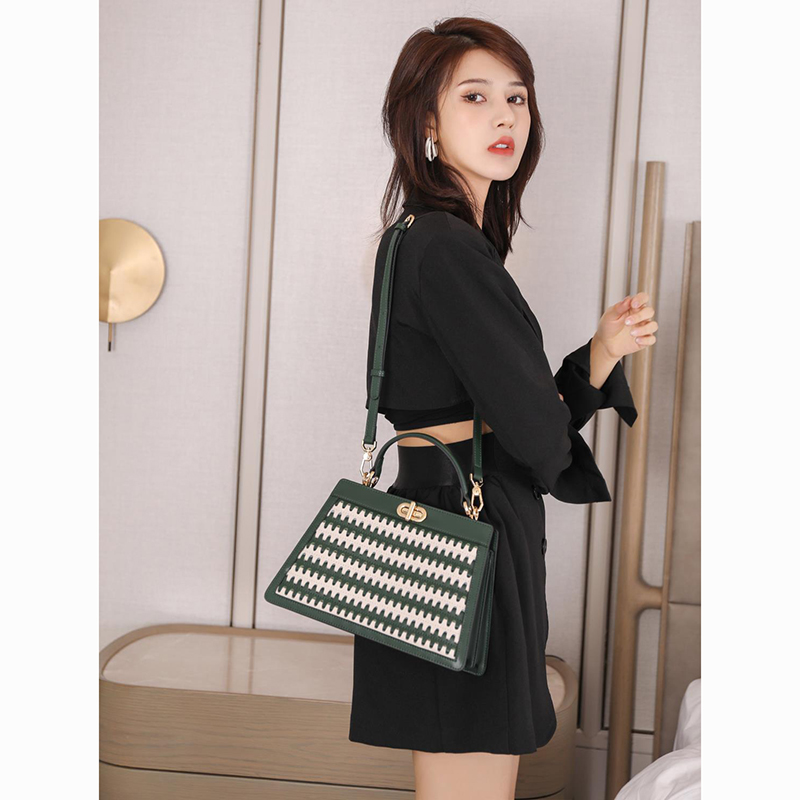 Vertical Popular Womens Leather Handbag LH3187B_4 Colors