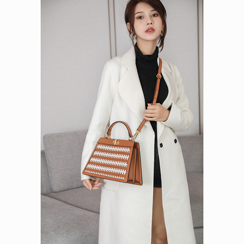 Vertical Popular Womens Leather Handbag LH3187B_4 Colors