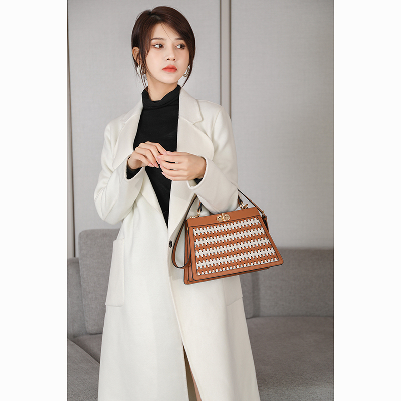 Vertical Popular Womens Leather Handbag LH3187B_4 Colors