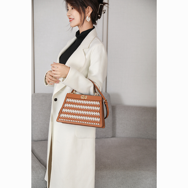 Vertical Popular Womens Leather Handbag LH3187B_4 Colors