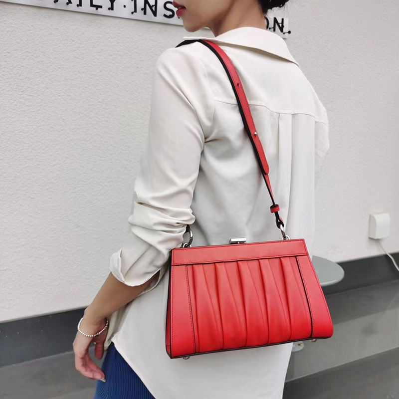 Wimples Womens Hand Bag Frame Leather Purse LH3568_4 Colors