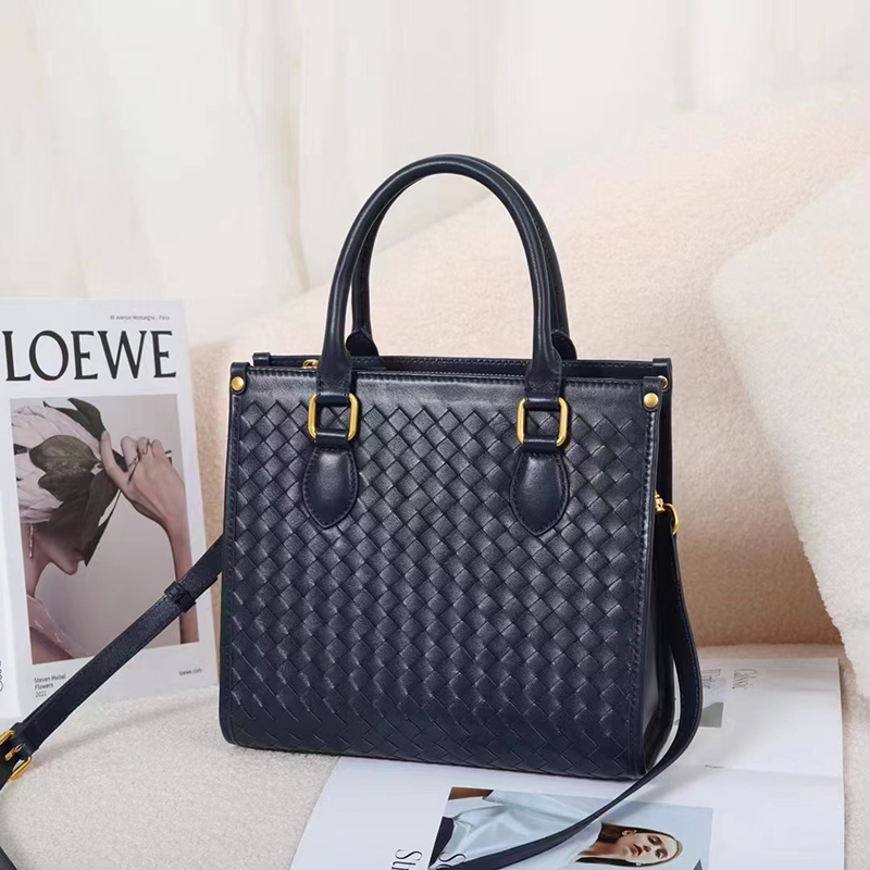 Woven Sheepskin Leather Tote Bag Ladies Purse LH3375_4 Colors
