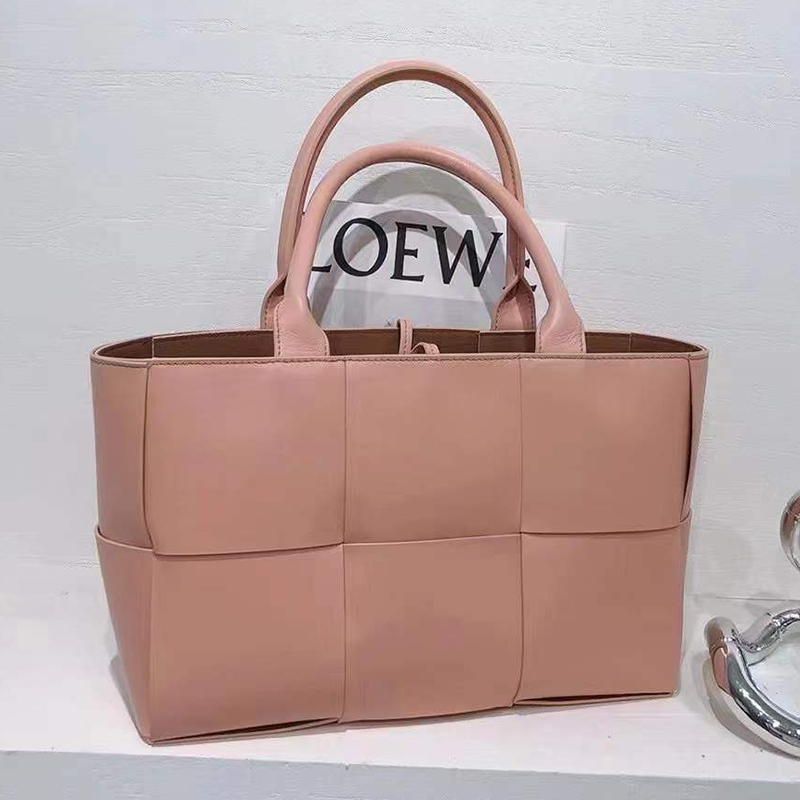 Woven Sheepskin Leather Tote Organizer Bag LH3250_9 Colors