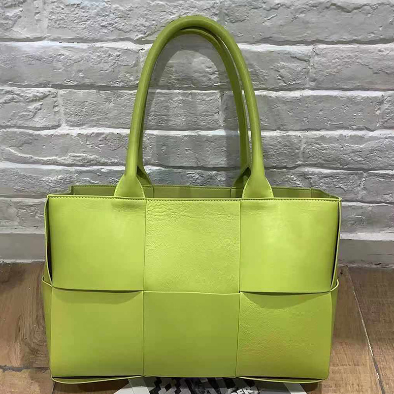 Woven Sheepskin Leather Tote Organizer Bag LH3250_9 Colors