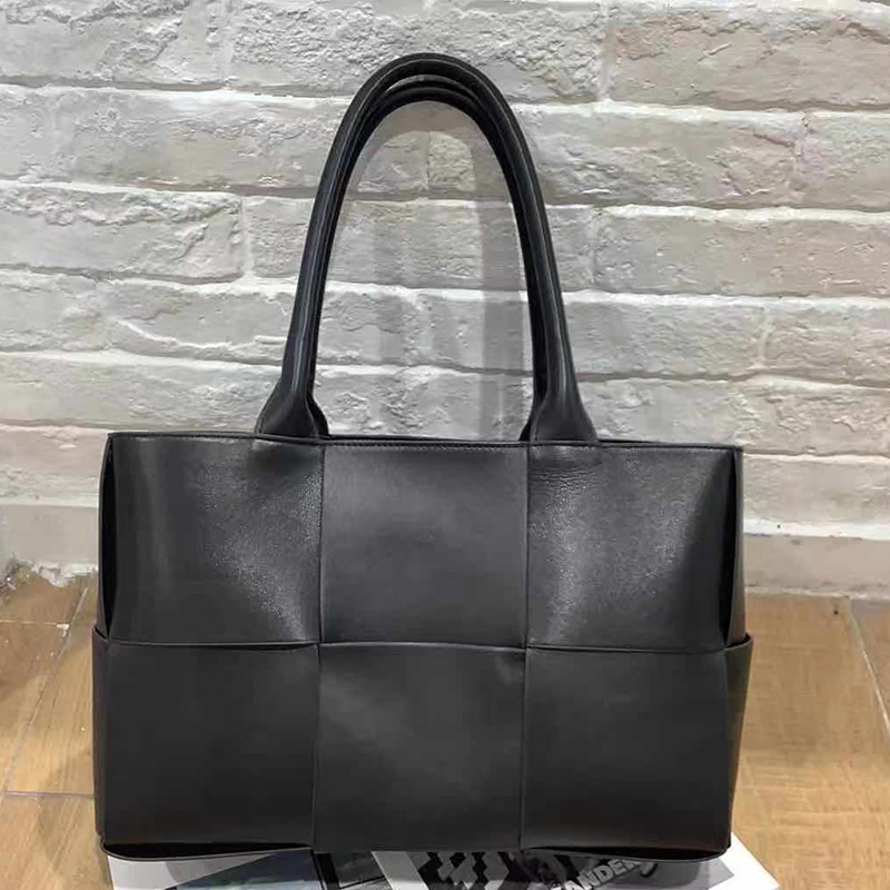Woven Sheepskin Leather Tote Organizer Bag LH3250_9 Colors