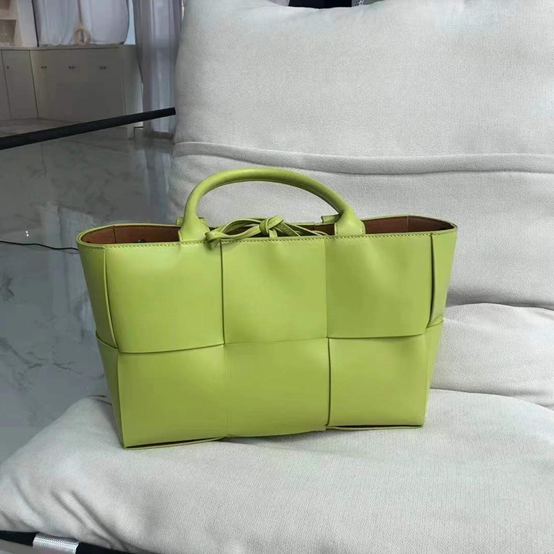 Woven Sheepskin Leather Tote Organizer Bag LH3250_9 Colors