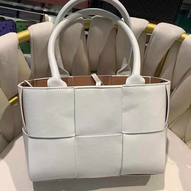 Woven Sheepskin Leather Tote Organizer Bag LH3250_9 Colors