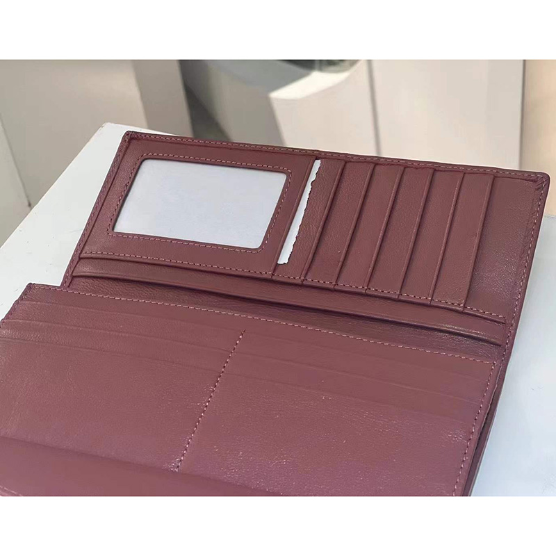 Woven Sheepskin Leather Wallet Womens Purse LH3253_6 Colors