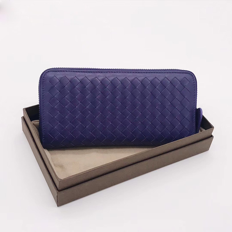 Woven Sheepskin Zip around Wallet LH2774_5 Colors