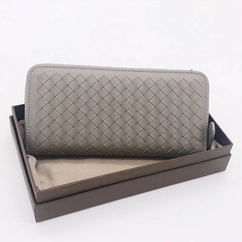Woven Sheepskin Zip around Wallet LH2774_5 Colors