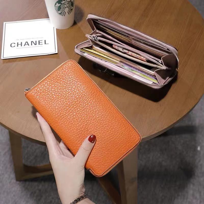 Zipper Around Long Leather Wallet Ladies Purse LH3090_10 Colors