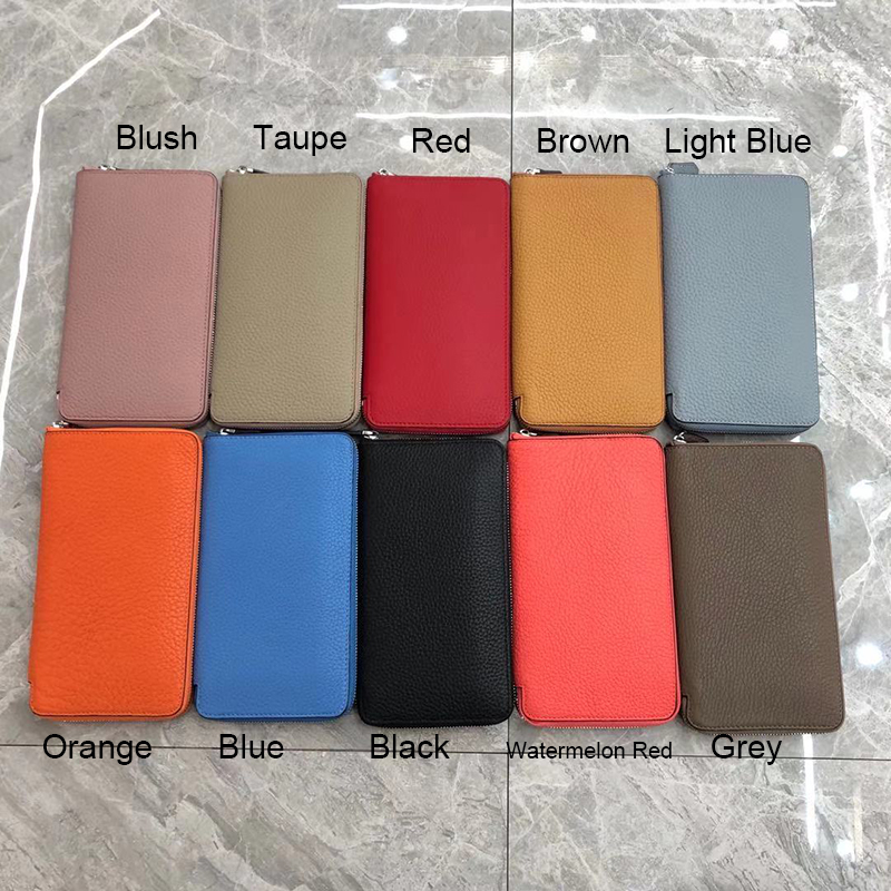 Zipper Around Long Leather Wallet Ladies Purse LH3090_10 Colors